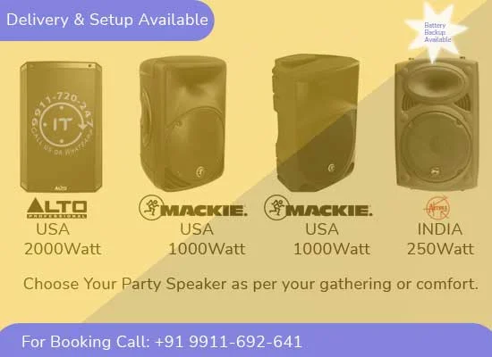 party speaker on rent